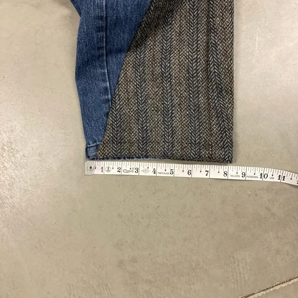 vintage y2k custom up cycled wrangler cargo jeans 34x30
